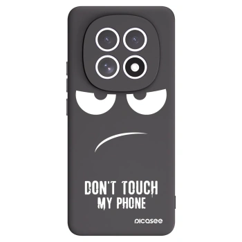 Picasee husă neagră din silicon pentru Xiaomi Redmi Note 15 - Don't Touch My Phone