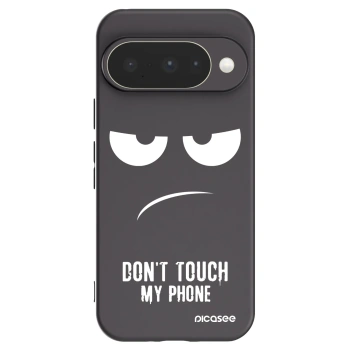 Picasee husă neagră din silicon pentru Google Pixel 10 - Don't Touch My Phone