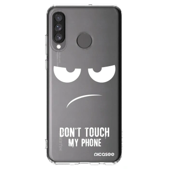 Picasee husă transparentă din silicon pentru Huawei P30 Lite - Don't Touch My Phone