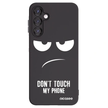 Picasee husă neagră din silicon pentru Samsung Galaxy A16 4G - Don't Touch My Phone