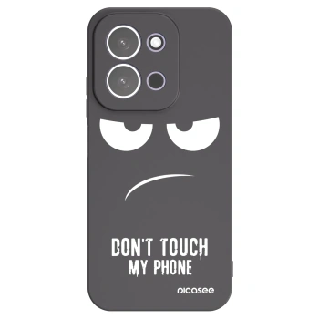 Picasee husă neagră din silicon pentru Xiaomi Redmi 15C 5G - Don't Touch My Phone