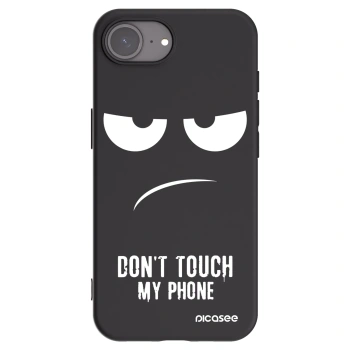 Picasee husă neagră din silicon pentru Apple iPhone 17e - Don't Touch My Phone