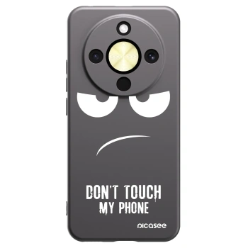 Picasee husă neagră din silicon pentru Honor Magic8 Lite 5G - Don't Touch My Phone
