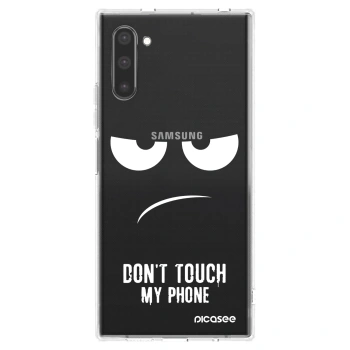 Picasee husă transparentă din silicon pentru Samsung Galaxy Note 10 N970F - Don't Touch My Phone