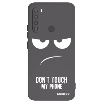 Picasee husă neagră din silicon pentru Xiaomi Redmi Note 8 - Don't Touch My Phone