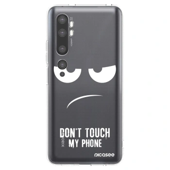 Picasee husă transparentă din silicon pentru Xiaomi Mi Note 10 (Pro) - Don't Touch My Phone