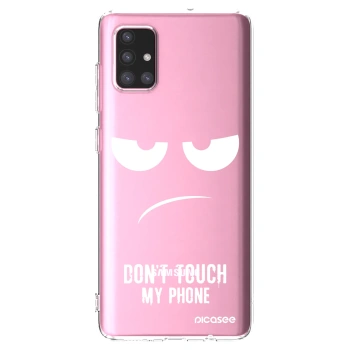 Picasee husă transparentă din silicon pentru Samsung Galaxy A71 A715F - Don't Touch My Phone