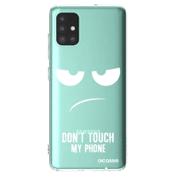 Picasee husă transparentă din silicon pentru Samsung Galaxy A51 A515F - Don't Touch My Phone