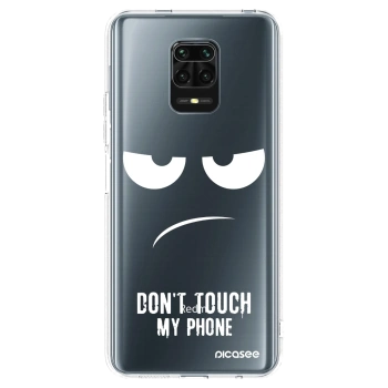 Picasee husă transparentă din silicon pentru Xiaomi Redmi Note 9S - Don't Touch My Phone