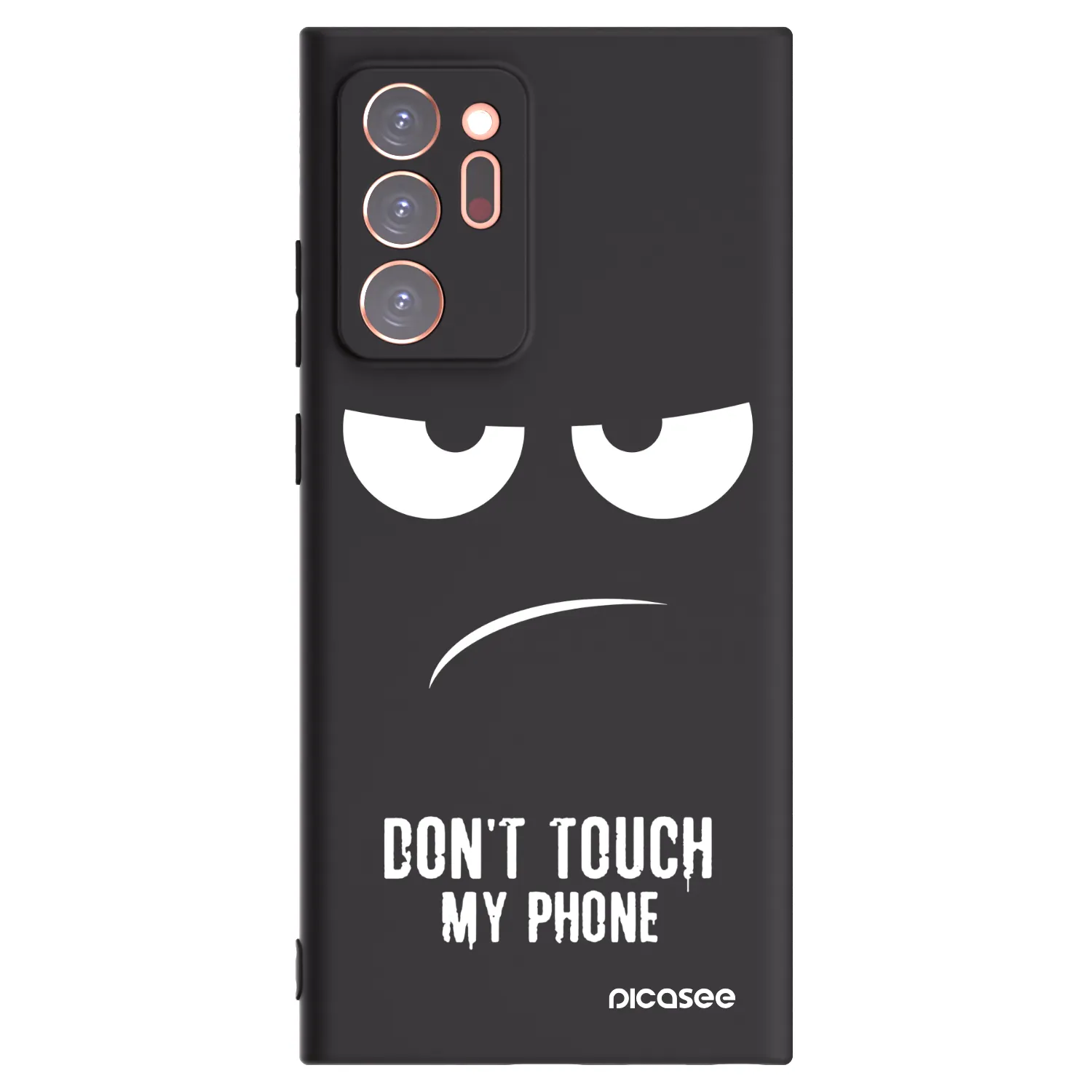 Picasee husă neagră din silicon pentru Samsung Galaxy Note 20 Ultra - Don't Touch My Phone