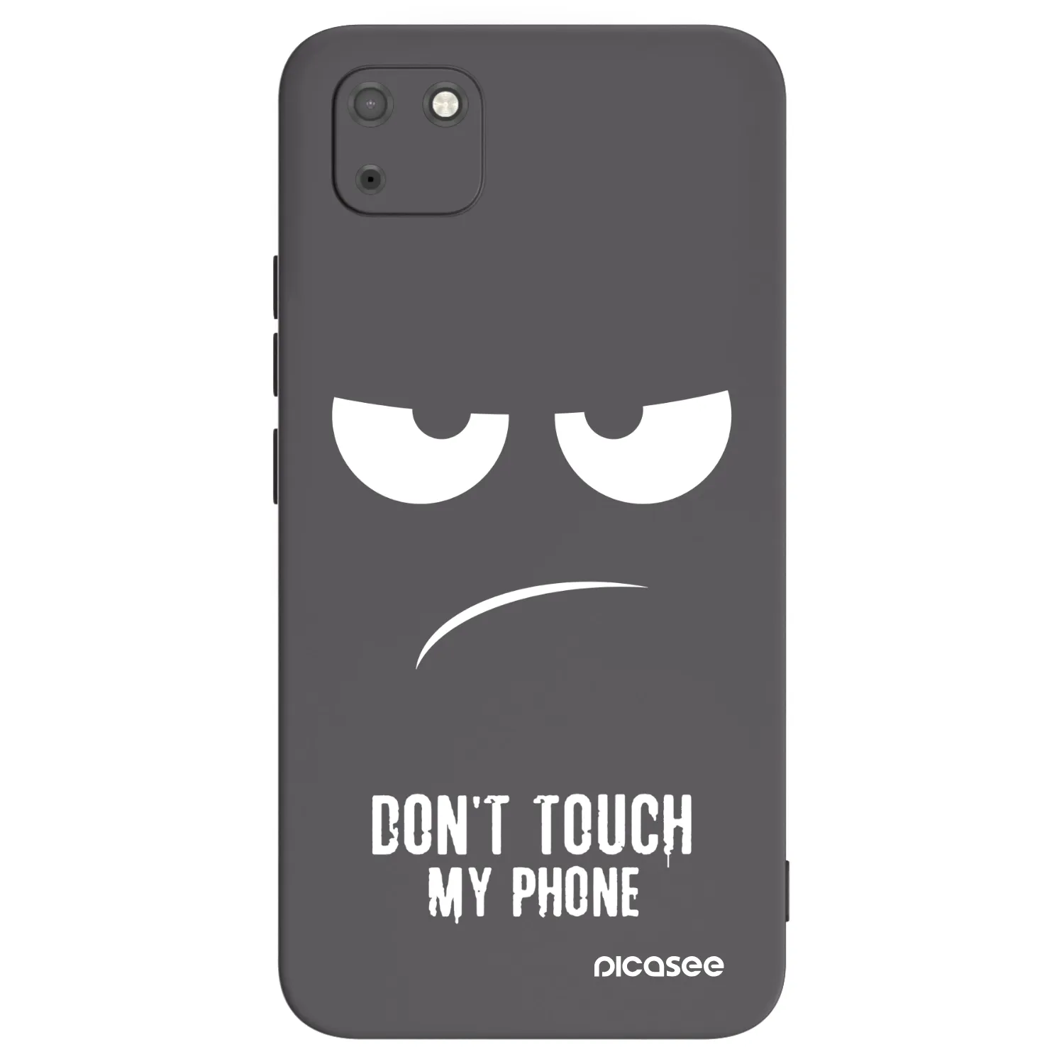 Picasee husă neagră din silicon pentru Huawei Y5P - Don't Touch My Phone