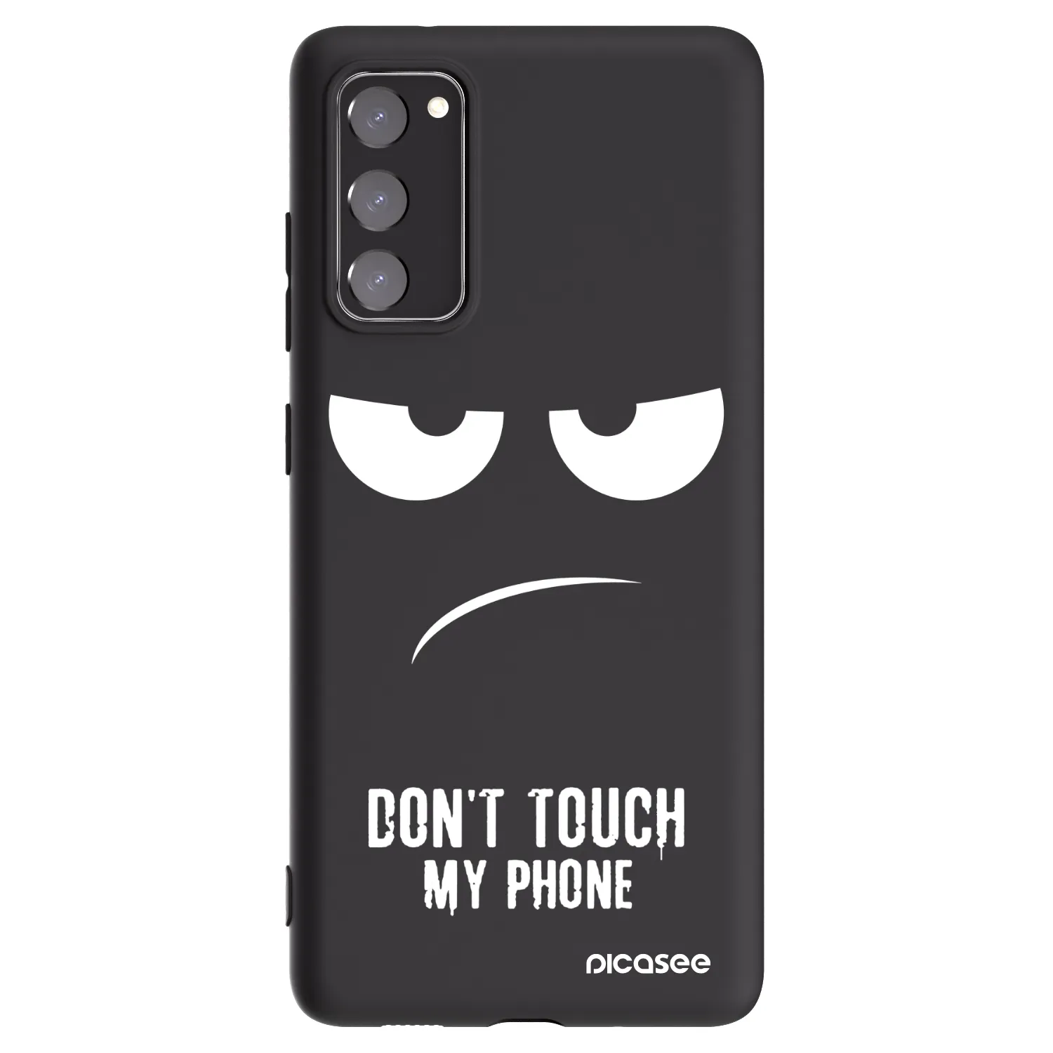 Picasee husă neagră din silicon pentru Samsung Galaxy S20 FE - Don't Touch My Phone