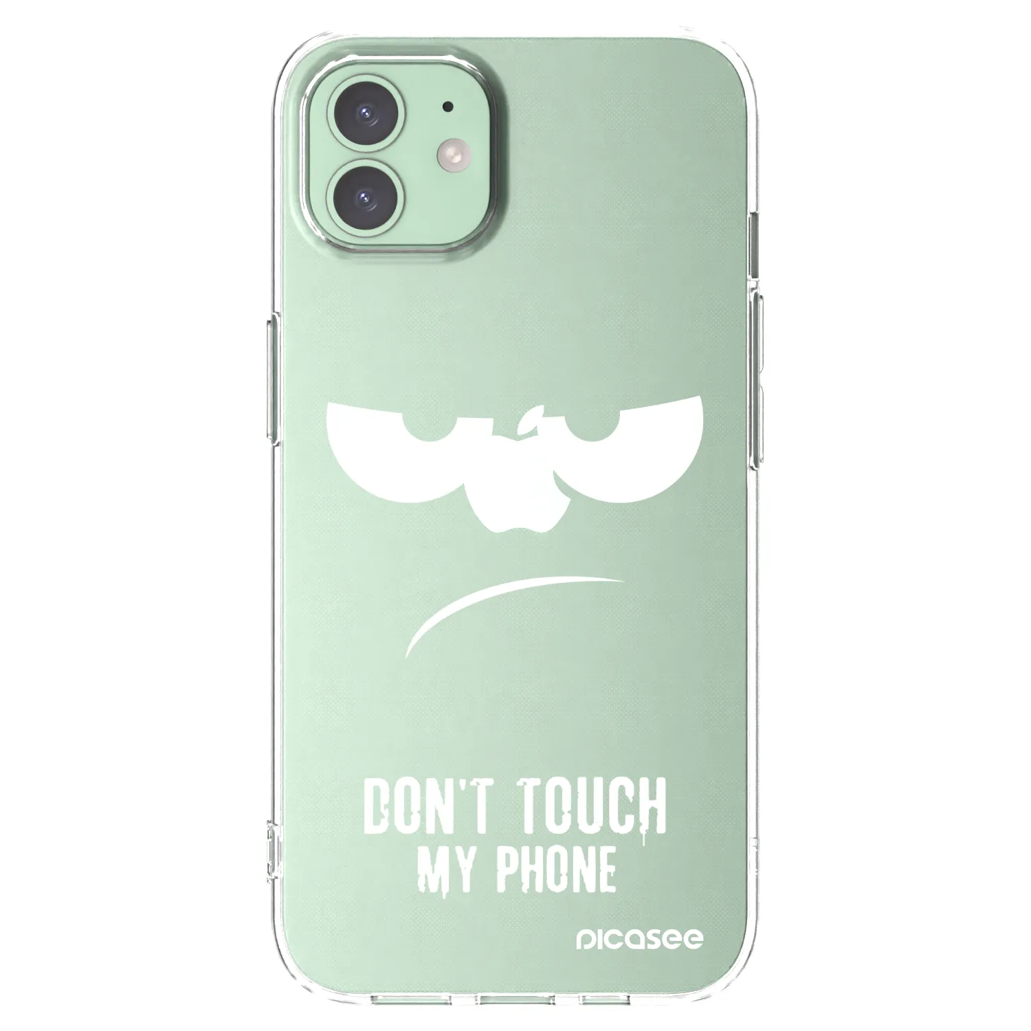 Picasee husă transparentă din silicon pentru Apple iPhone 12 Pro - Don't Touch My Phone