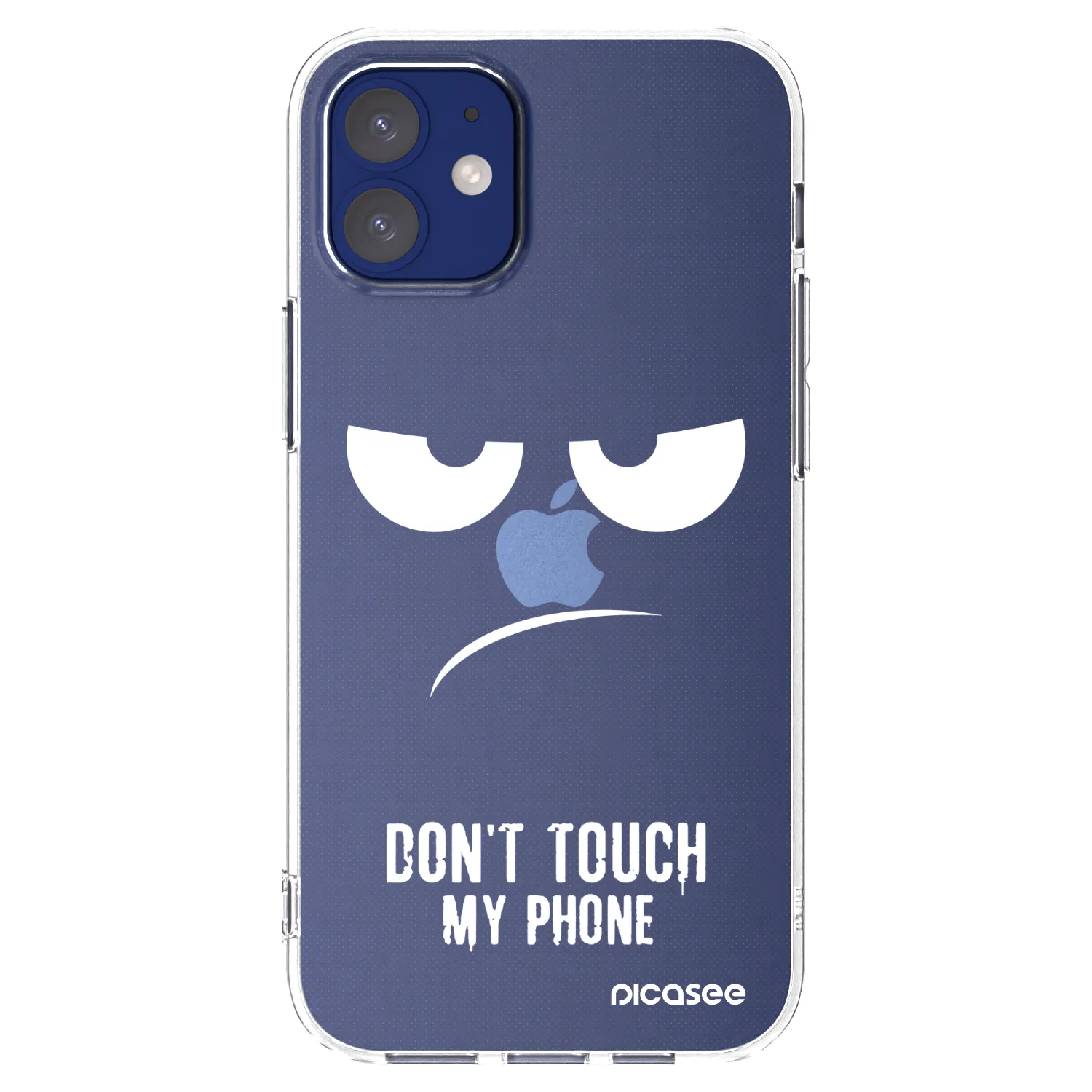 Picasee husă transparentă din silicon pentru Apple iPhone 12 mini - Don't Touch My Phone