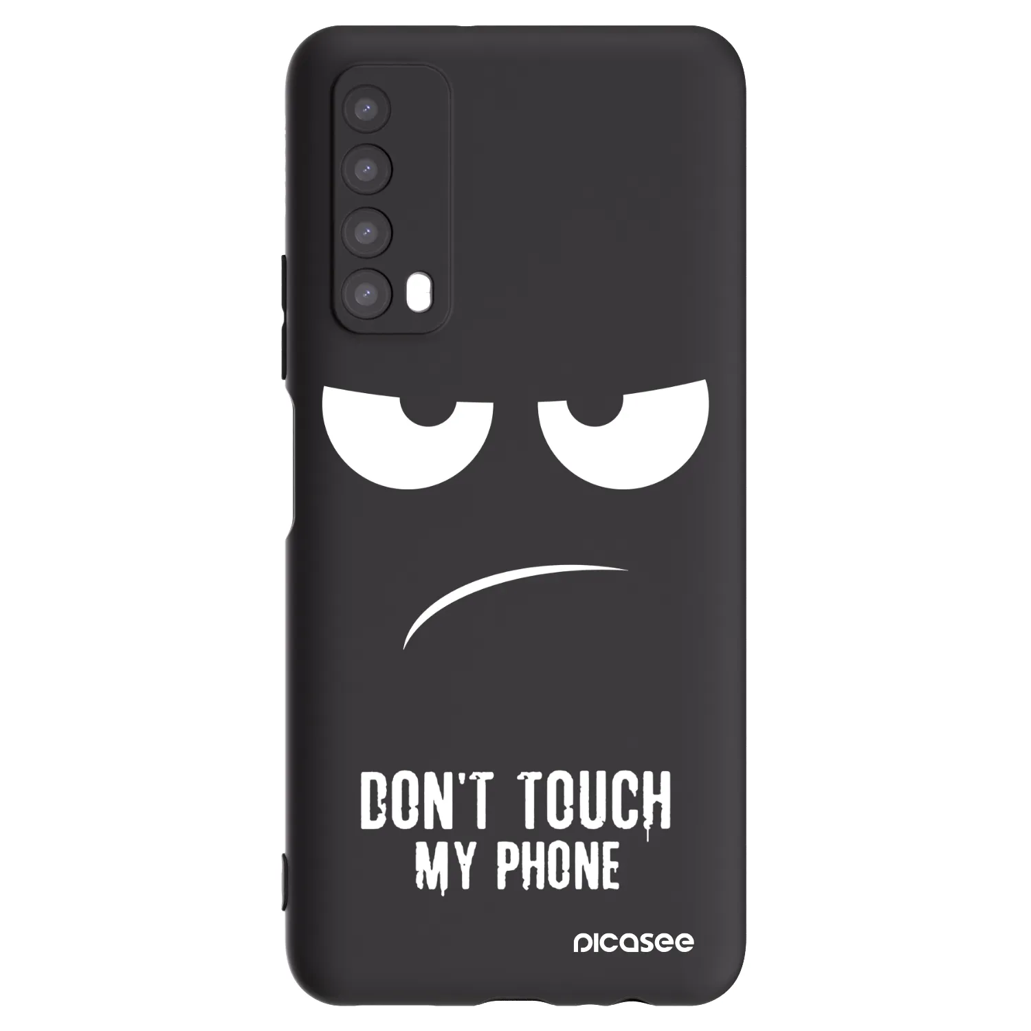 Picasee husă neagră din silicon pentru Huawei P Smart 2021 - Don't Touch My Phone
