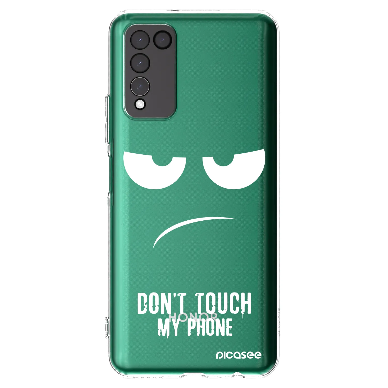 Picasee husă transparentă din silicon pentru Honor 10X Lite - Don't Touch My Phone