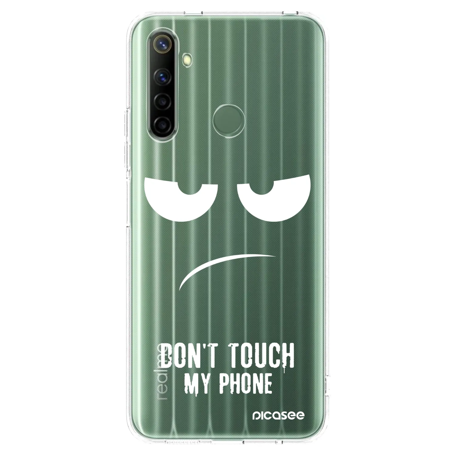 Picasee husă transparentă din silicon pentru Realme 6i - Don't Touch My Phone
