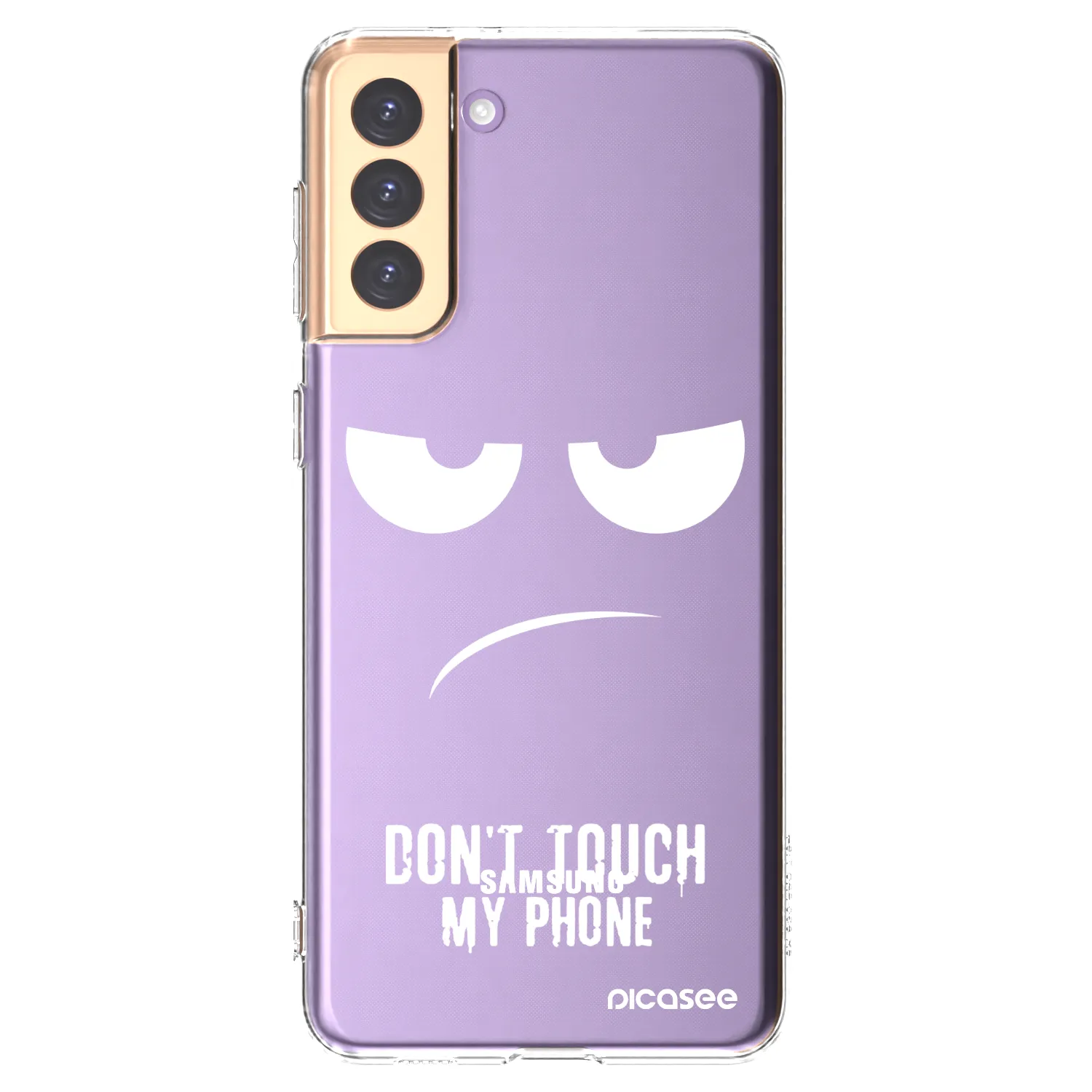 Picasee husă transparentă din silicon pentru Samsung Galaxy S21+ 5G G996F - Don't Touch My Phone