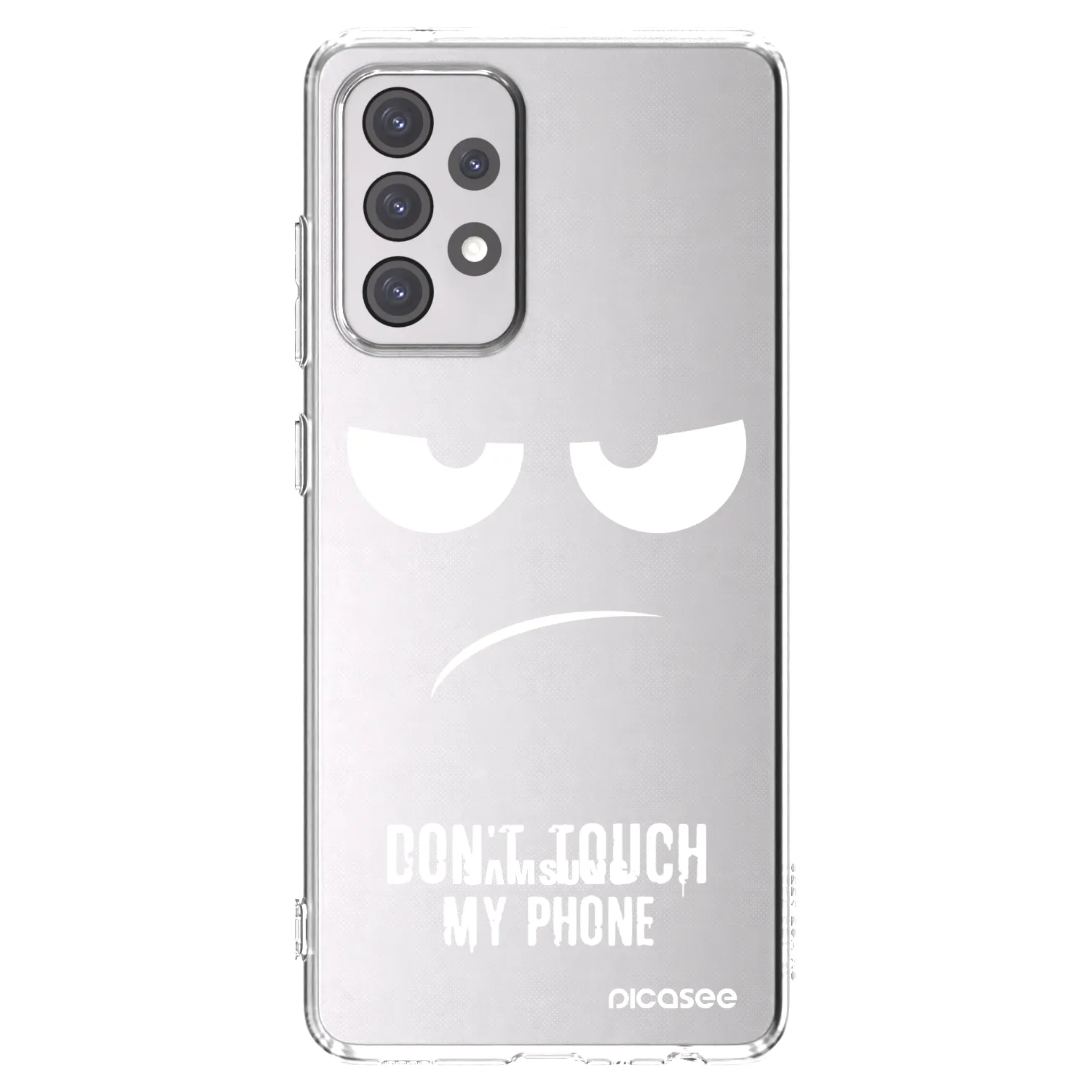 Picasee husă transparentă din silicon pentru Samsung Galaxy A52 5G A525F - Don't Touch My Phone