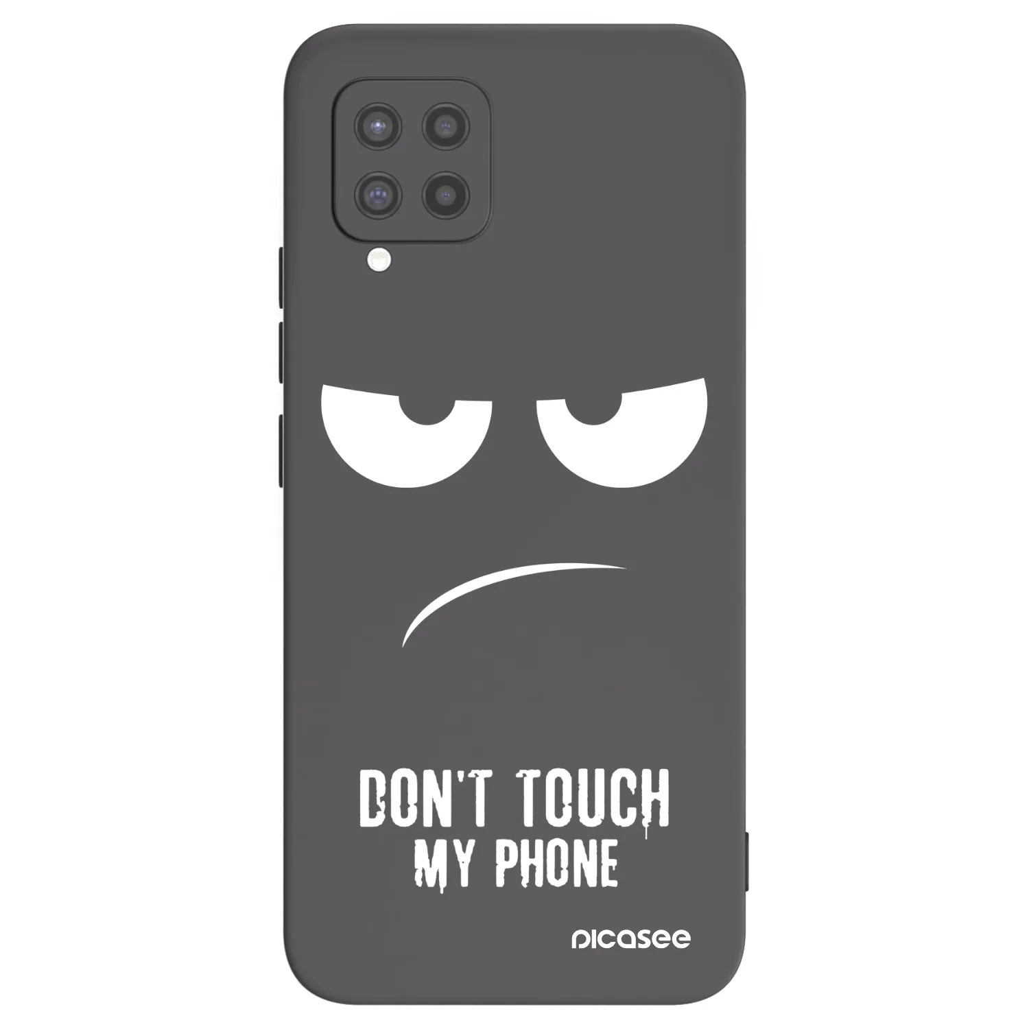 Picasee husă neagră din silicon pentru Samsung Galaxy A42 A426B - Don't Touch My Phone