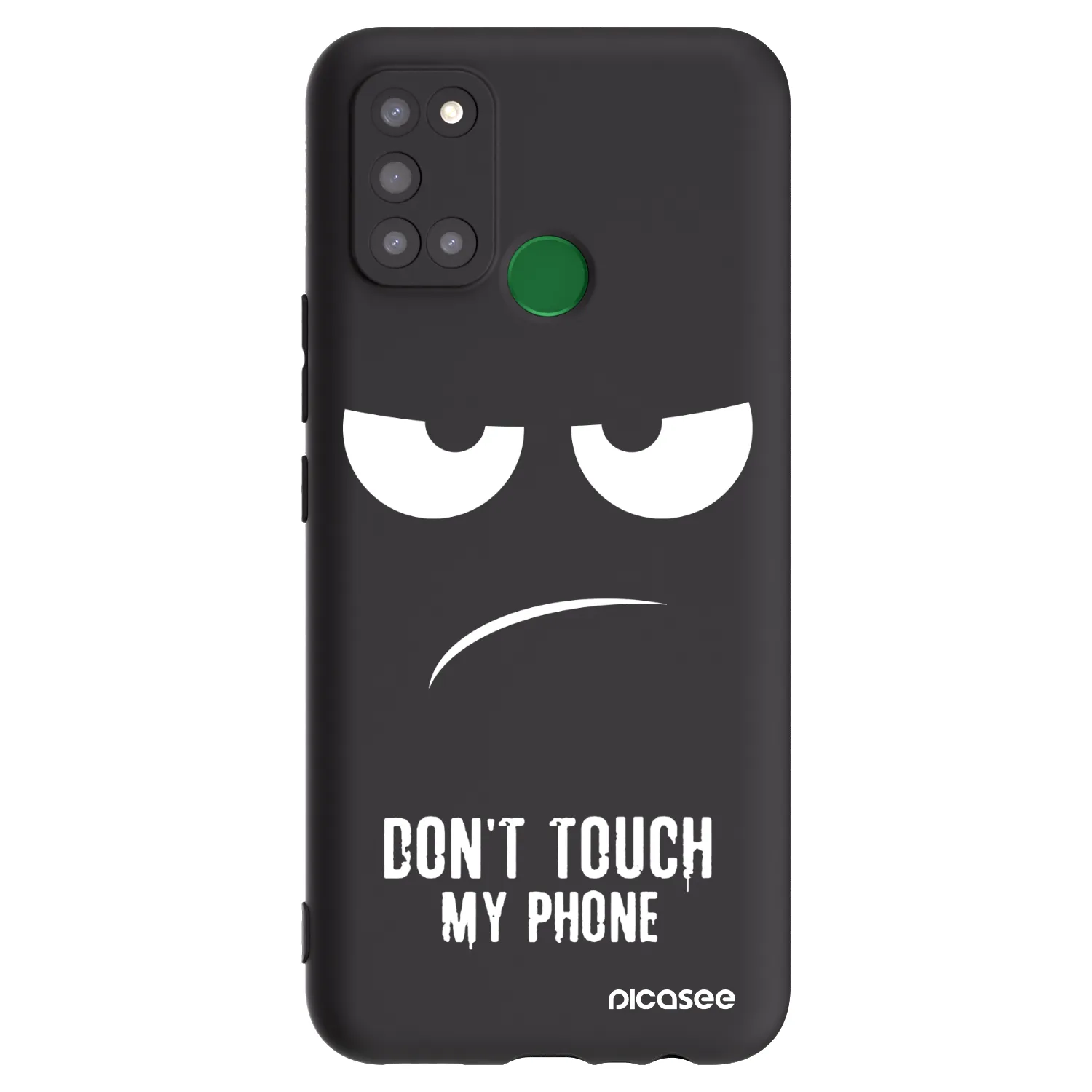 Picasee husă neagră din silicon pentru Realme 7i - Don't Touch My Phone