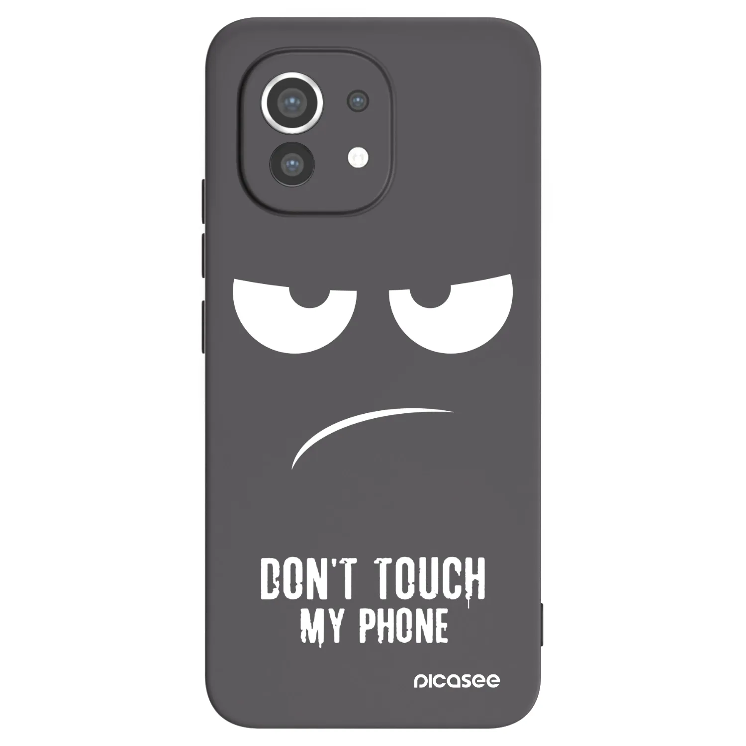 Picasee husă neagră din silicon pentru Xiaomi Mi 11 - Don't Touch My Phone