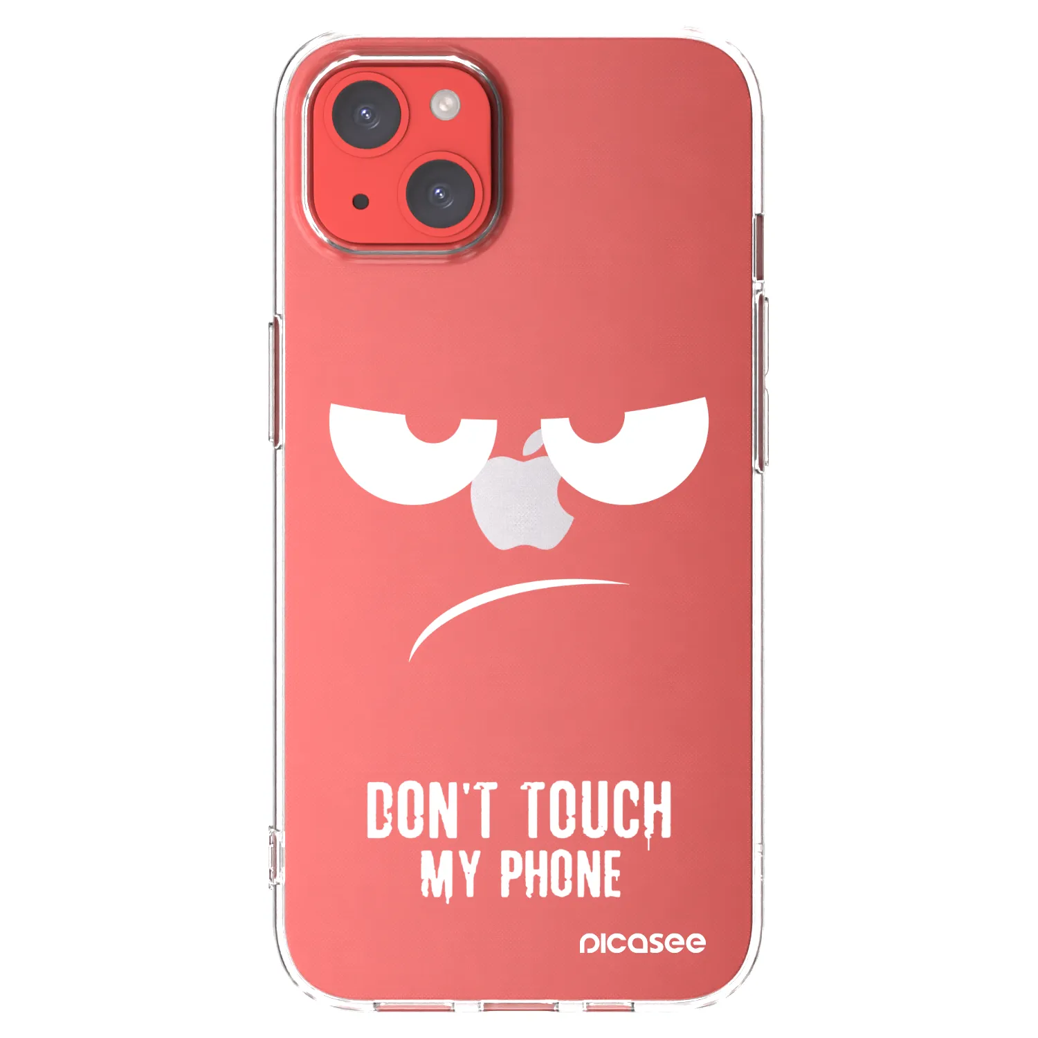 Picasee husă transparentă din silicon pentru Apple iPhone 13 - Don't Touch My Phone