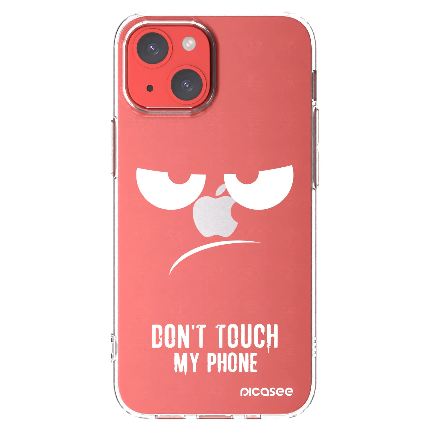 Picasee husă transparentă din silicon pentru Apple iPhone 13 mini - Don't Touch My Phone