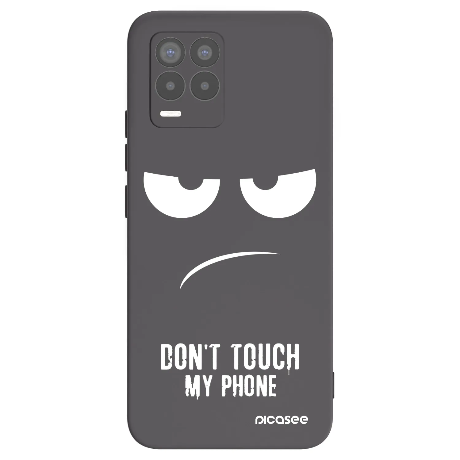 Picasee husă neagră din silicon pentru Realme 8 Pro - Don't Touch My Phone