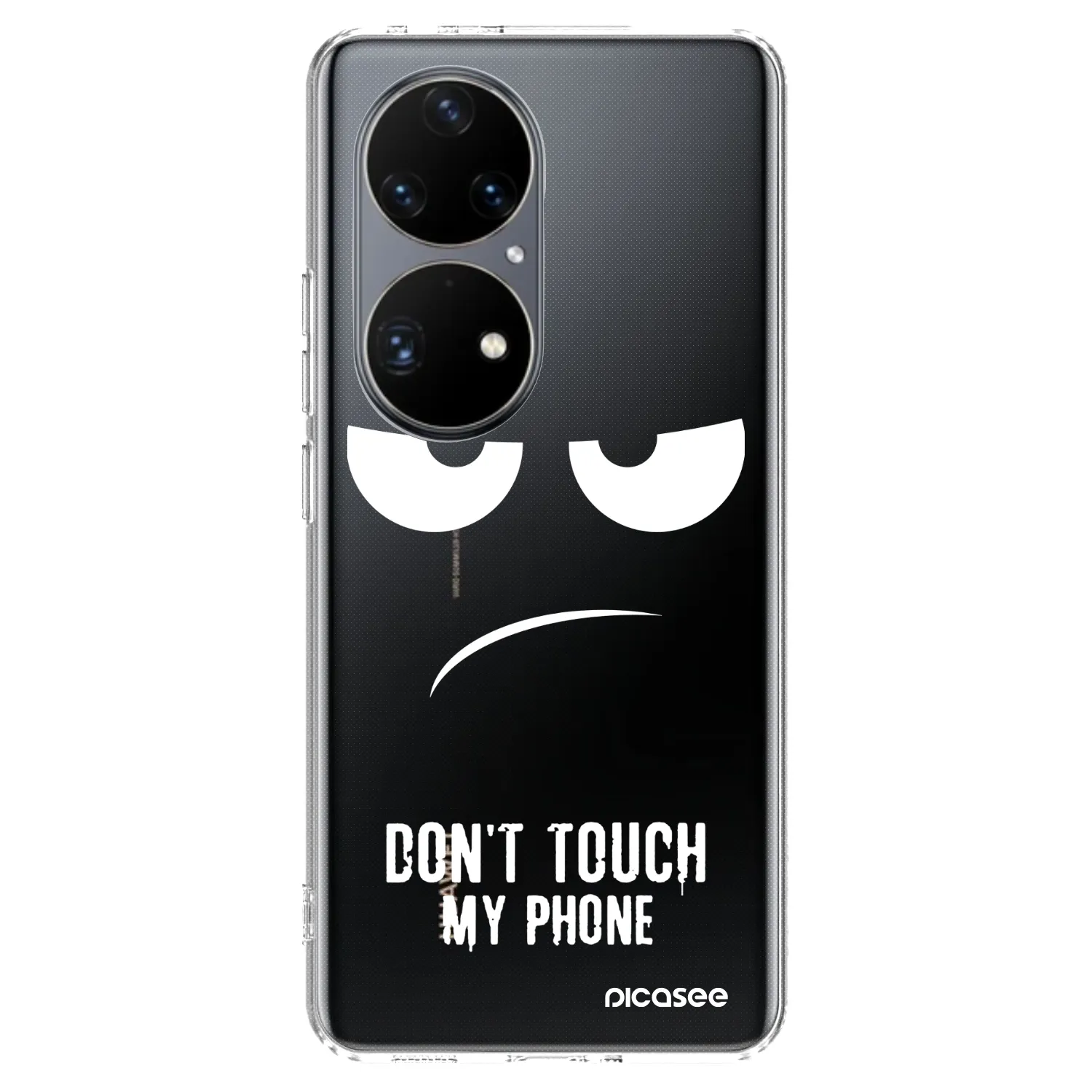 Picasee husă transparentă din silicon pentru Huawei P50 - Don't Touch My Phone