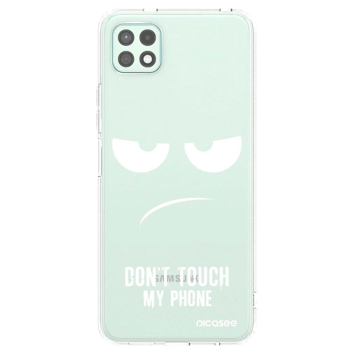 Picasee husă transparentă din silicon pentru Samsung Galaxy A22 A226B 5G - Don't Touch My Phone