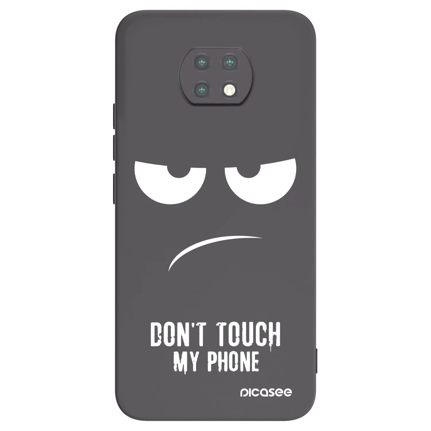 Picasee husă neagră din silicon pentru Xiaomi Redmi Note 9T - Don't Touch My Phone