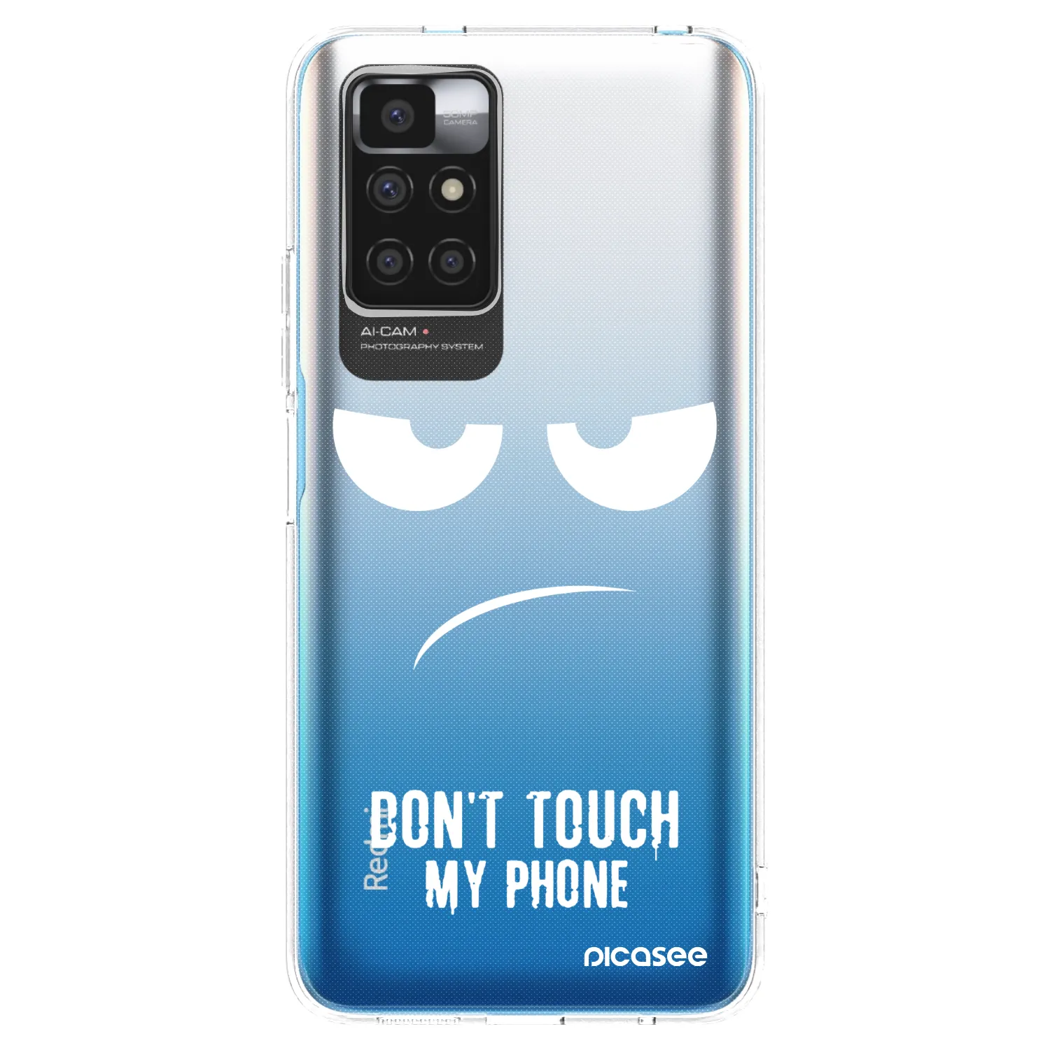 Picasee husă transparentă din silicon pentru Xiaomi Redmi 10 - Don't Touch My Phone