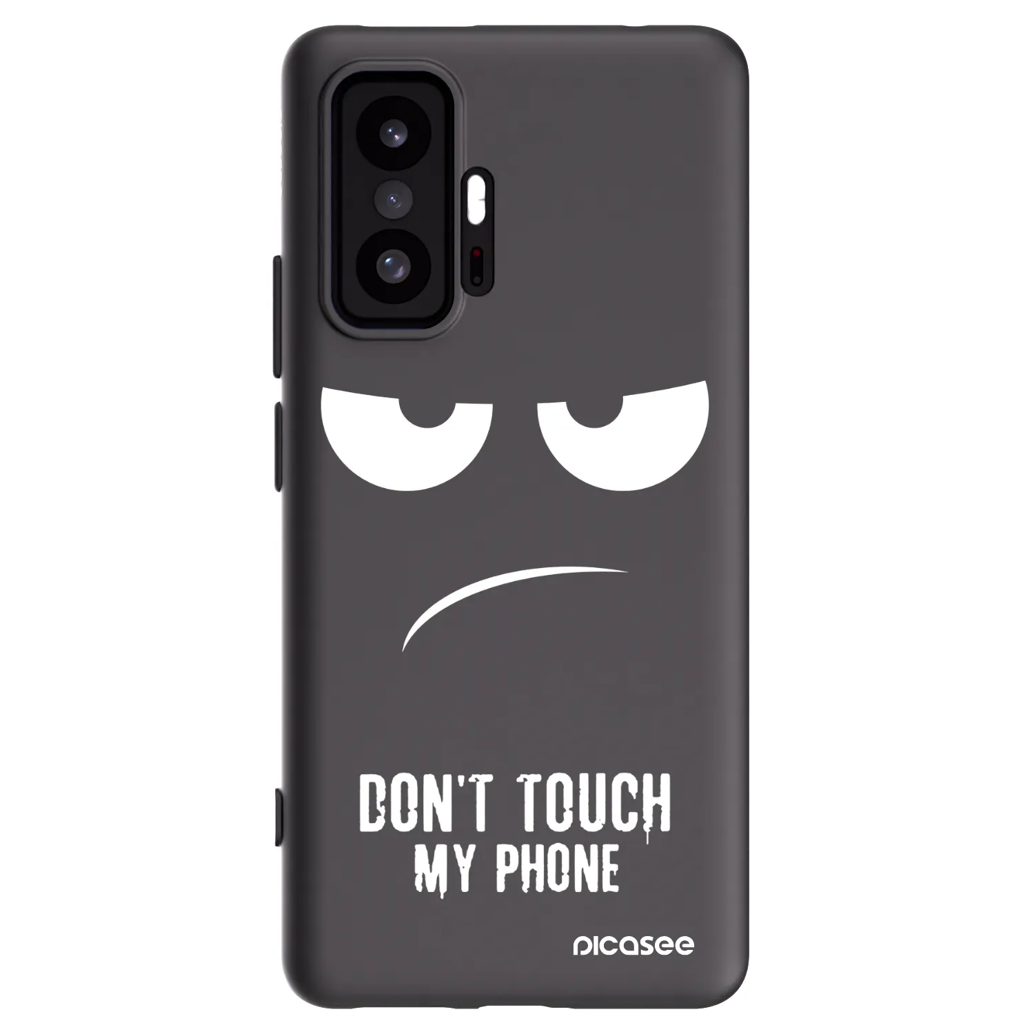 Picasee husă neagră din silicon pentru Xiaomi 11T - Don't Touch My Phone
