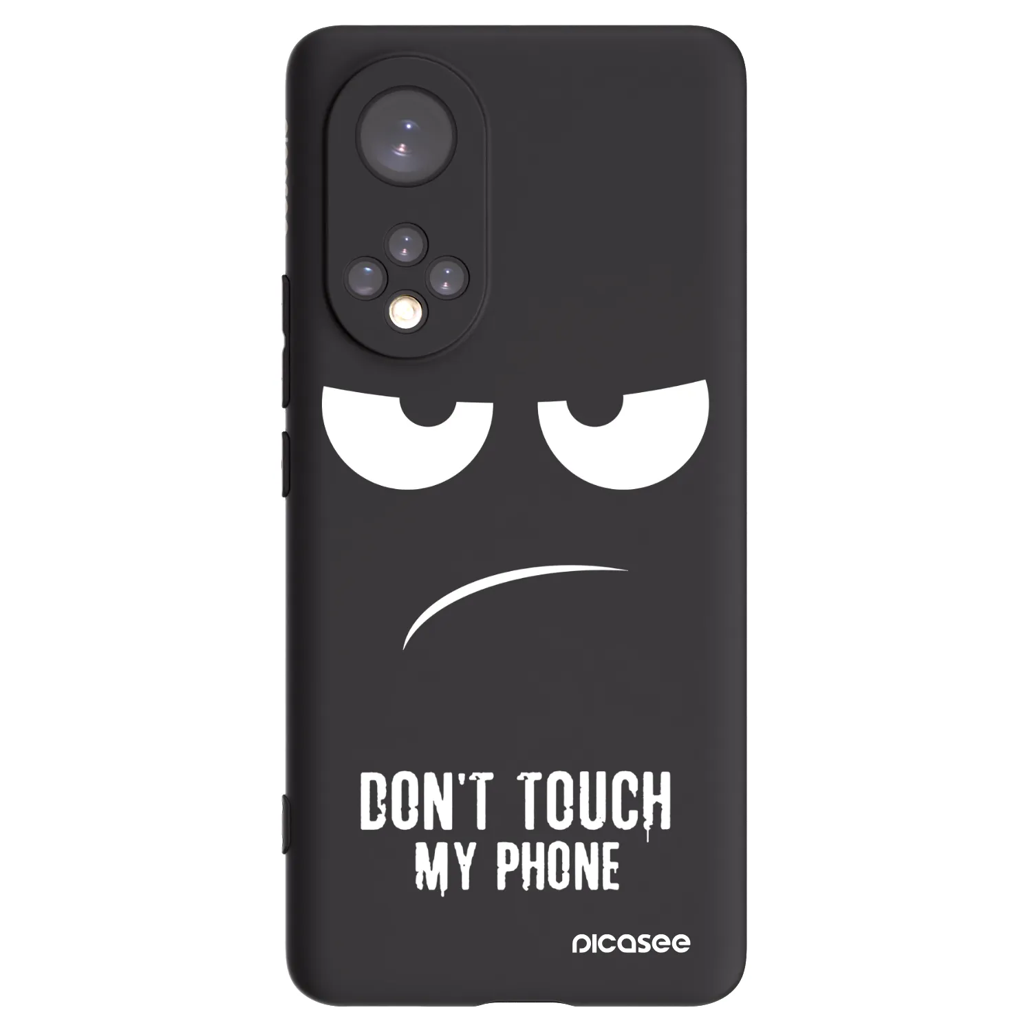 Picasee husă neagră din silicon pentru Honor 50 5G - Don't Touch My Phone