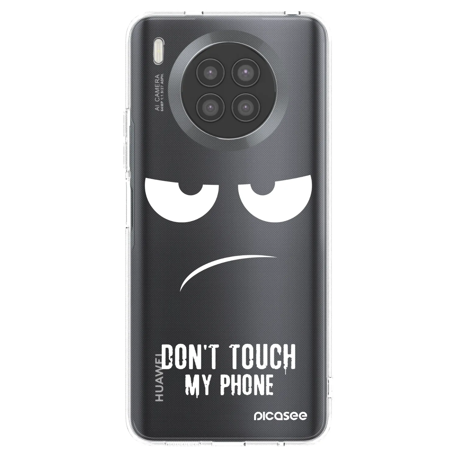 Picasee husă transparentă din silicon pentru Huawei Nova 8i - Don't Touch My Phone