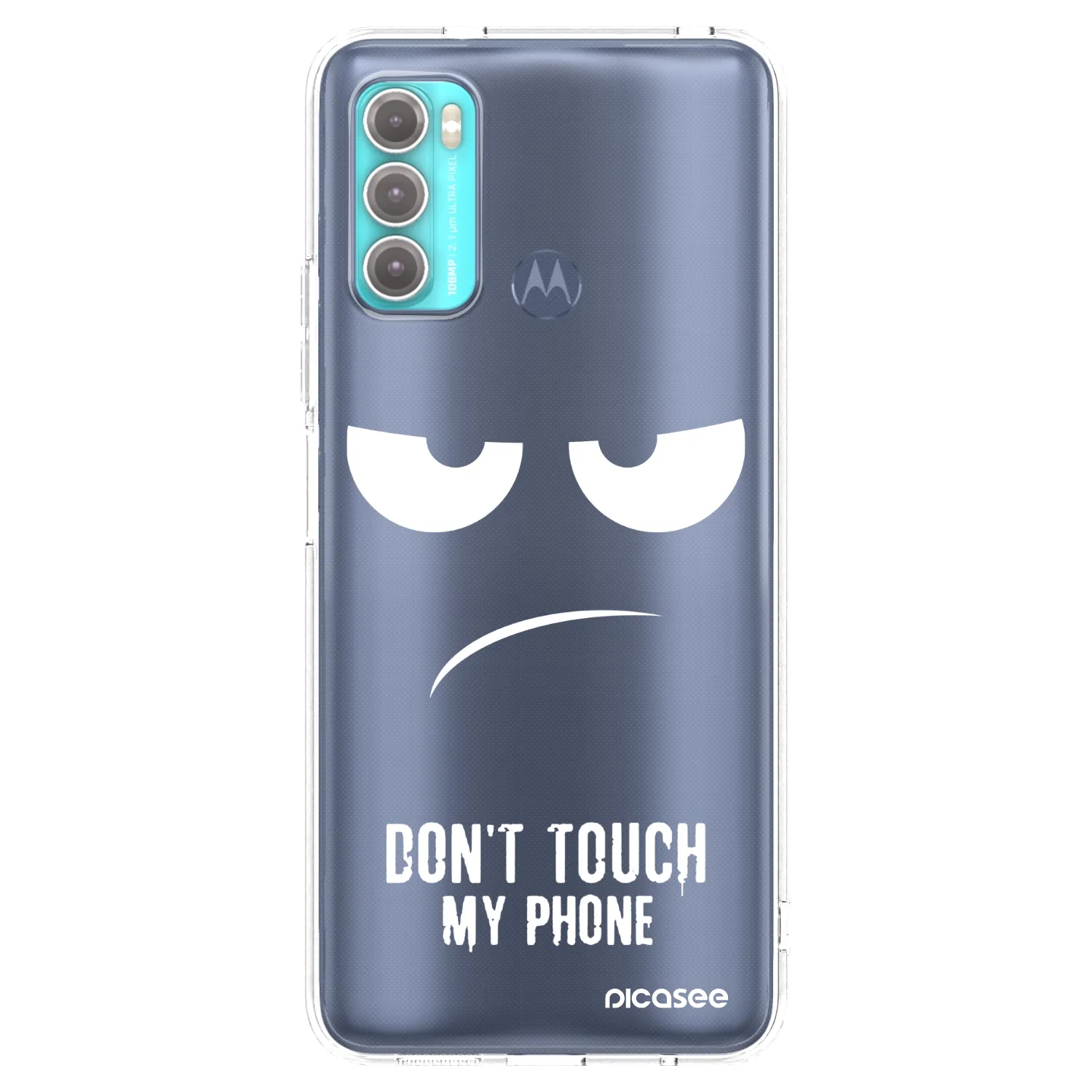Picasee husă transparentă din silicon pentru Motorola Moto G60 - Don't Touch My Phone