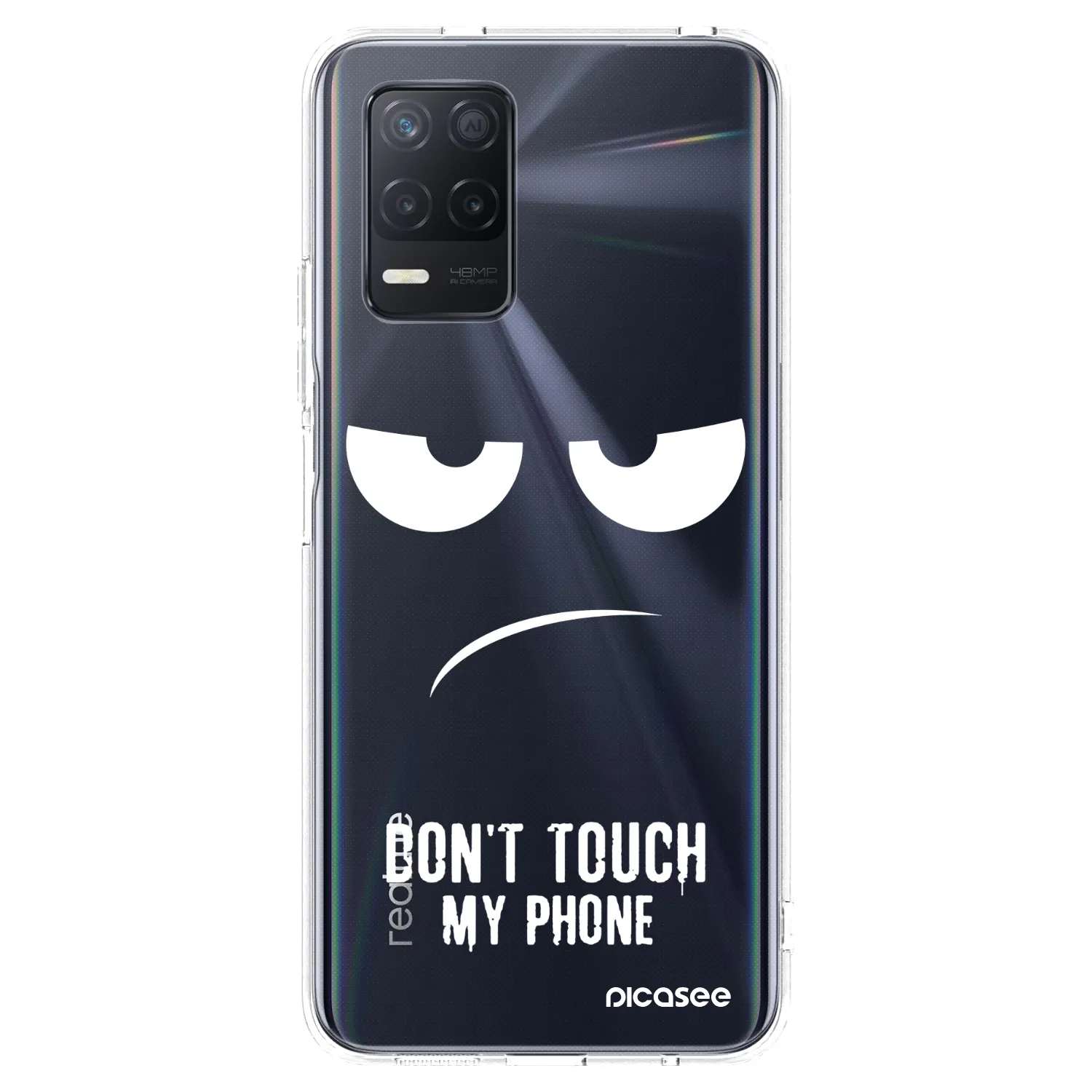 Picasee husă transparentă din silicon pentru Realme 8 5G - Don't Touch My Phone