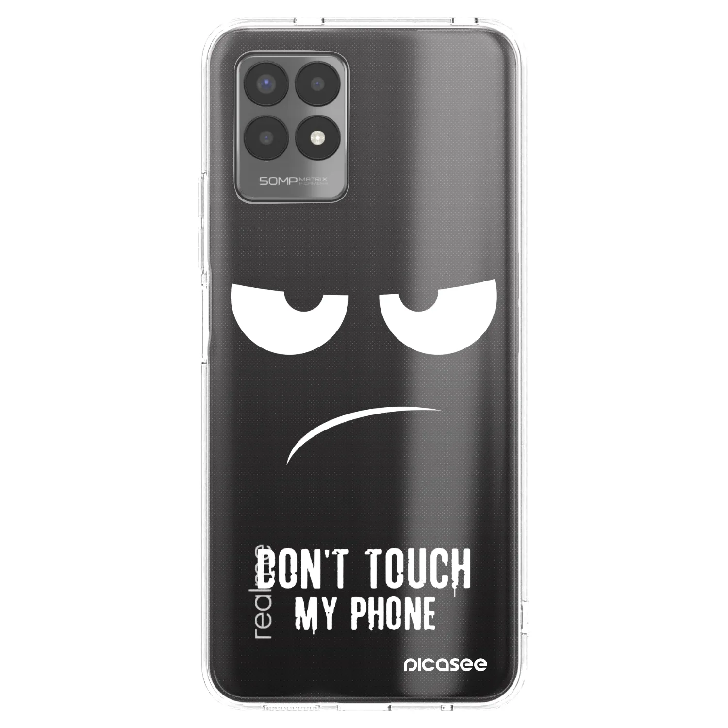 Picasee husă transparentă din silicon pentru Realme 8i - Don't Touch My Phone