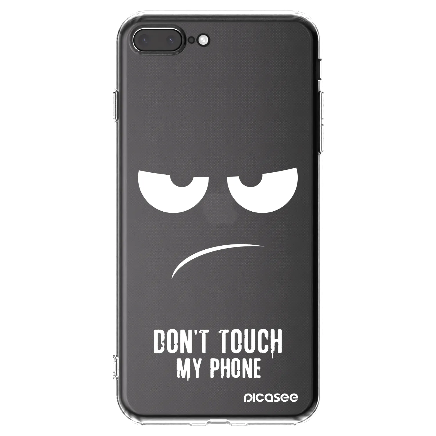 Picasee husă transparentă din silicon pentru Apple iPhone 7 Plus - Don't Touch My Phone