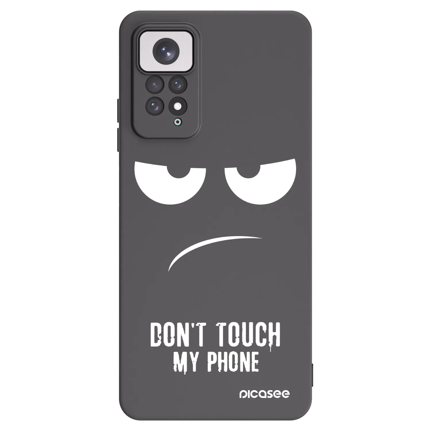 Picasee husă neagră din silicon pentru Xiaomi Redmi Note 11 - Don't Touch My Phone