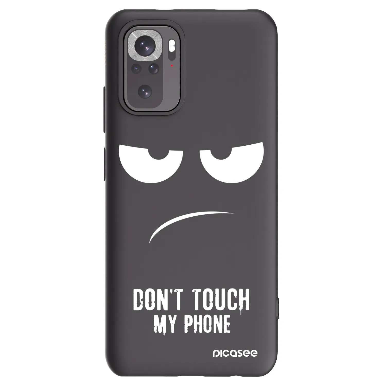 Picasee husă neagră din silicon pentru Xiaomi Redmi Note 11S 4G - Don't Touch My Phone