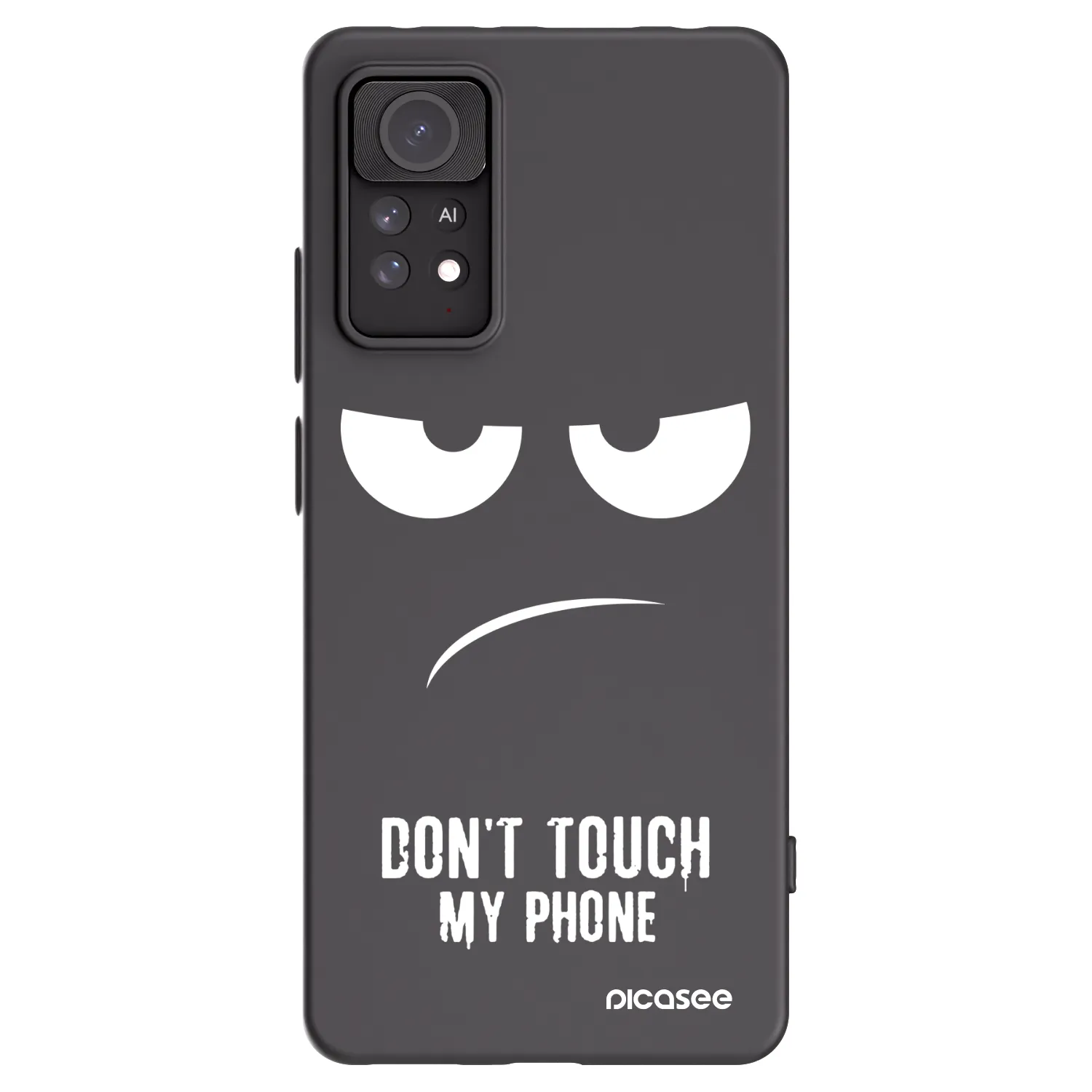 Picasee husă neagră din silicon pentru Xiaomi Redmi Note 11 Pro - Don't Touch My Phone