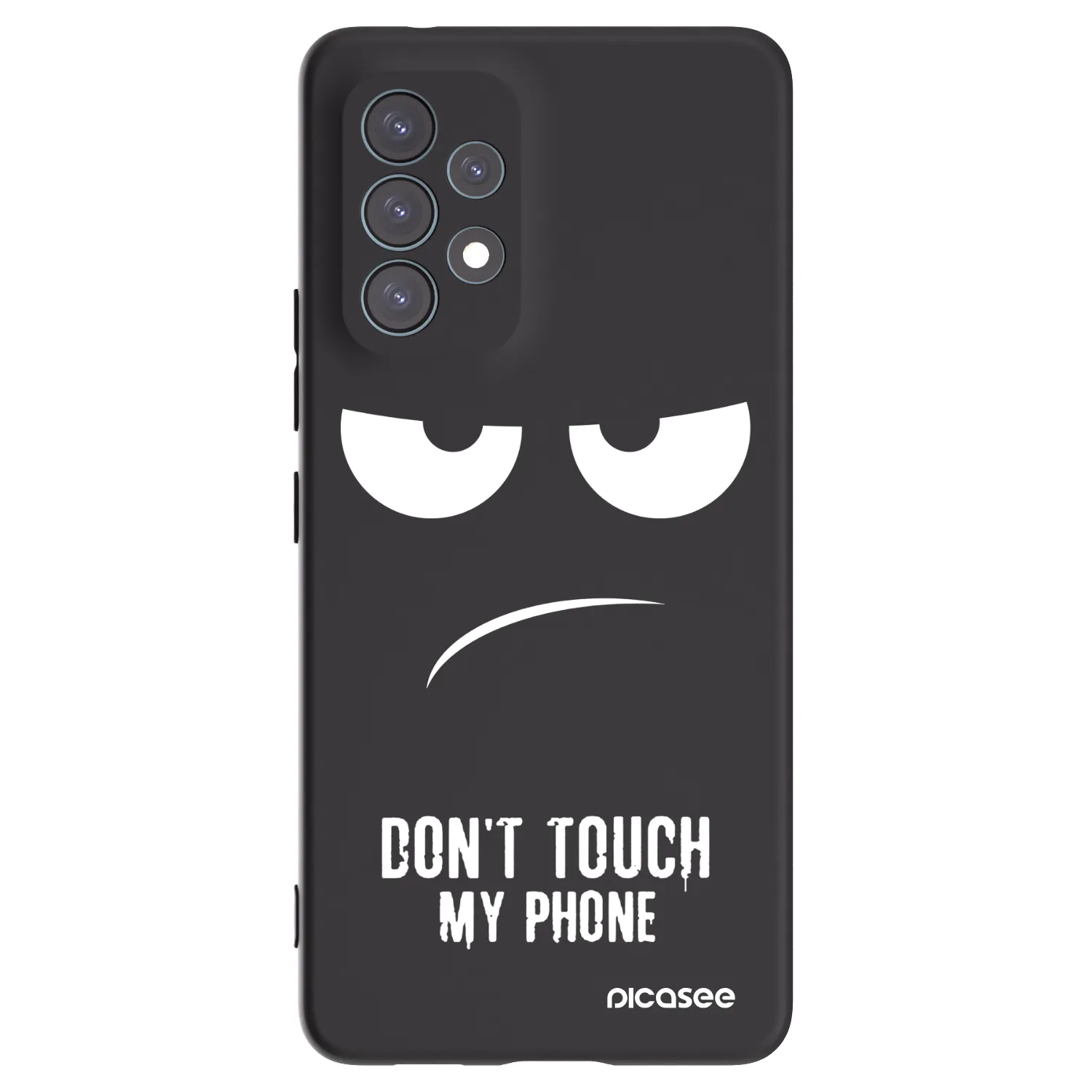Picasee husă neagră din silicon pentru Samsung Galaxy A53 5G A536 - Don't Touch My Phone