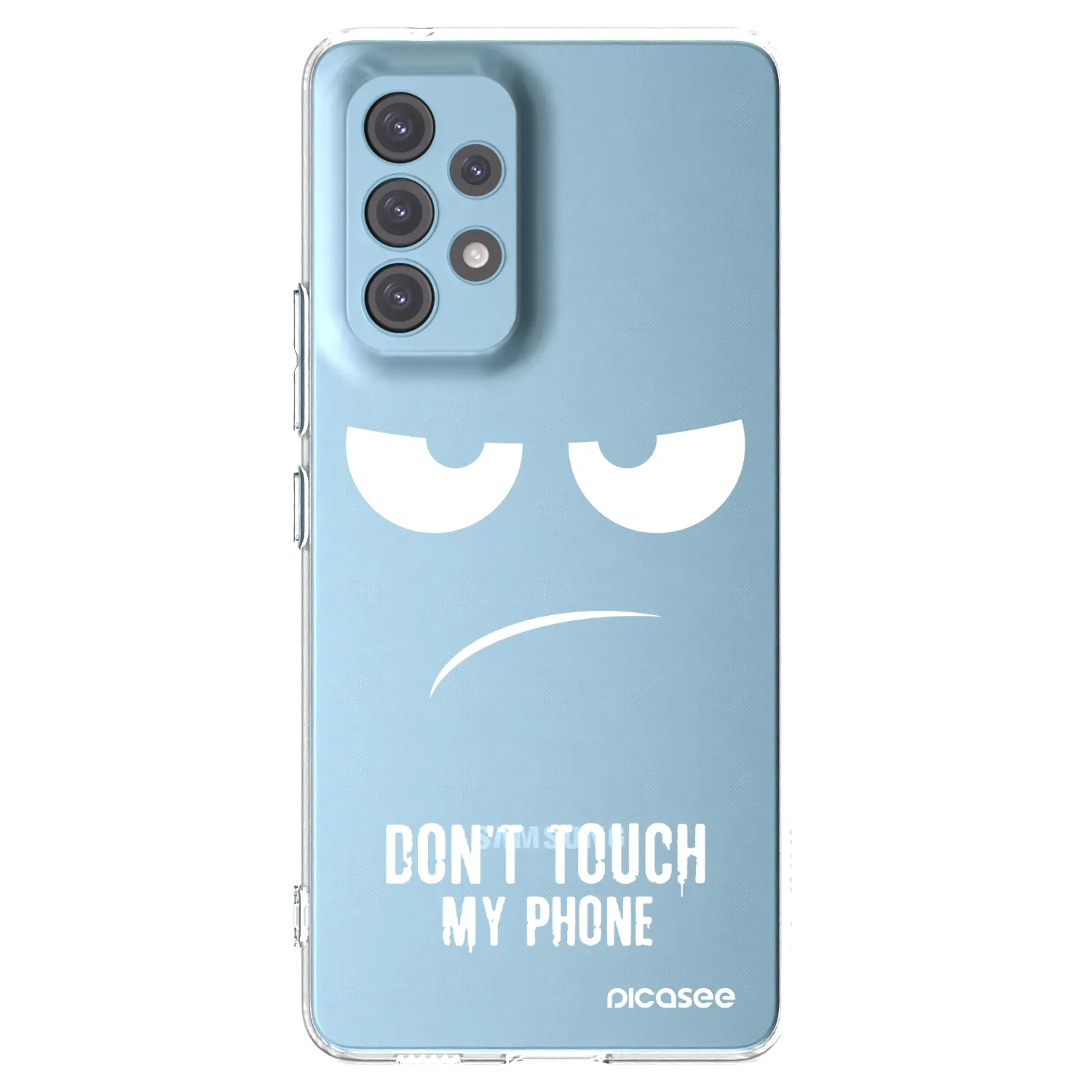 Picasee husă transparentă din silicon pentru Samsung Galaxy A53 5G A536 - Don't Touch My Phone