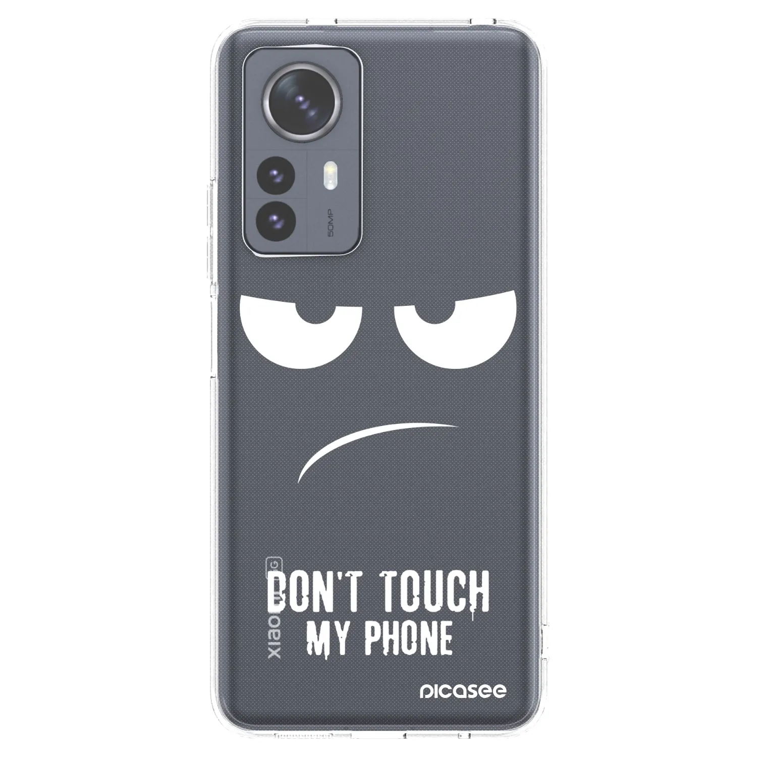 Picasee husă transparentă din silicon pentru Xiaomi 12 Pro - Don't Touch My Phone