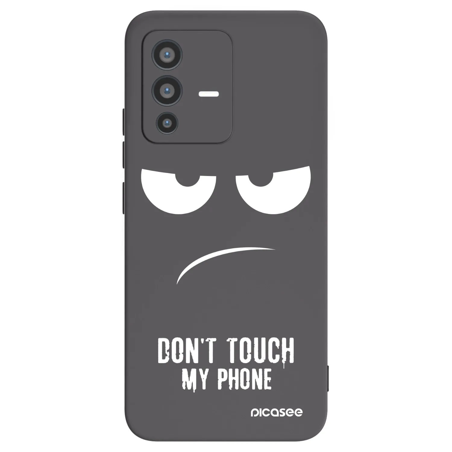 Picasee husă neagră din silicon pentru Vivo V23 5G - Don't Touch My Phone