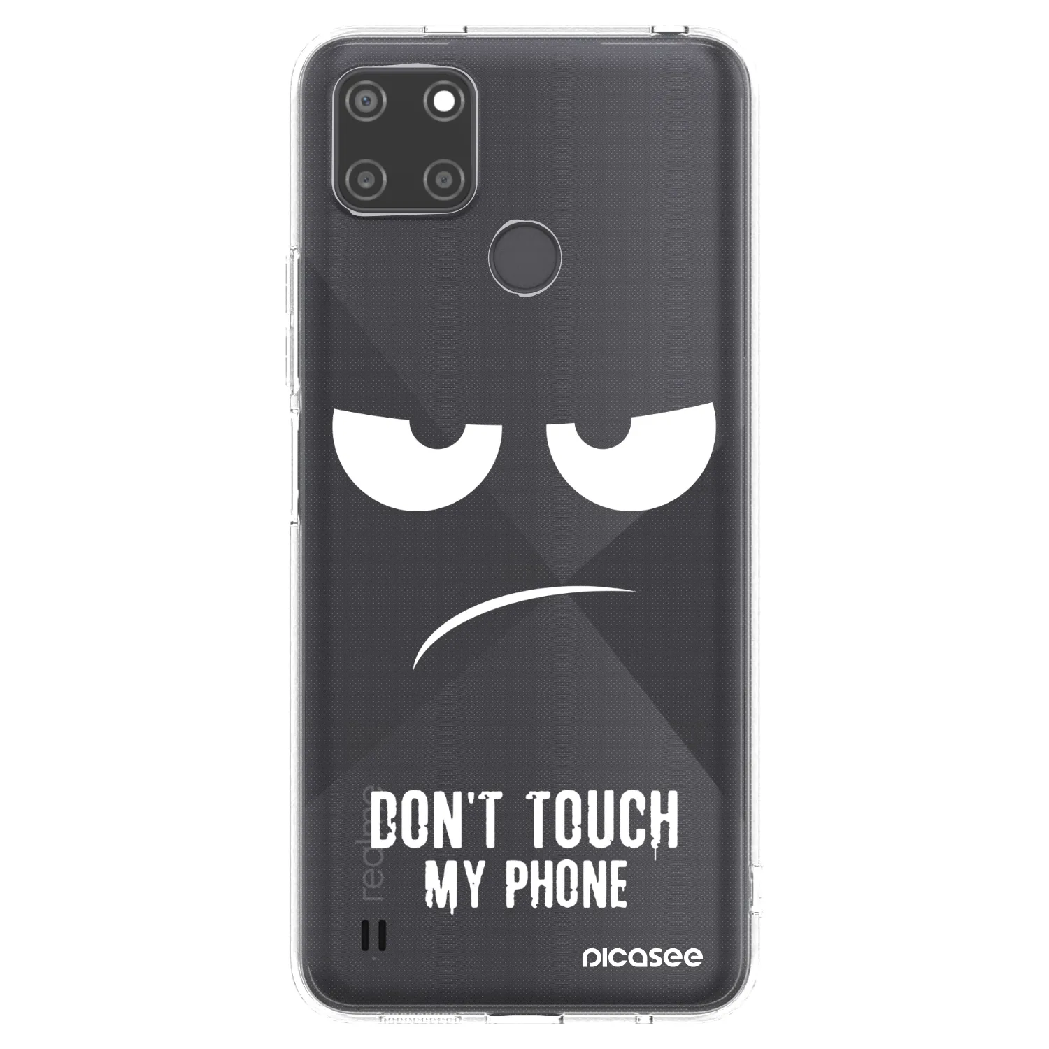 Picasee husă transparentă din silicon pentru Realme C21Y - Don't Touch My Phone
