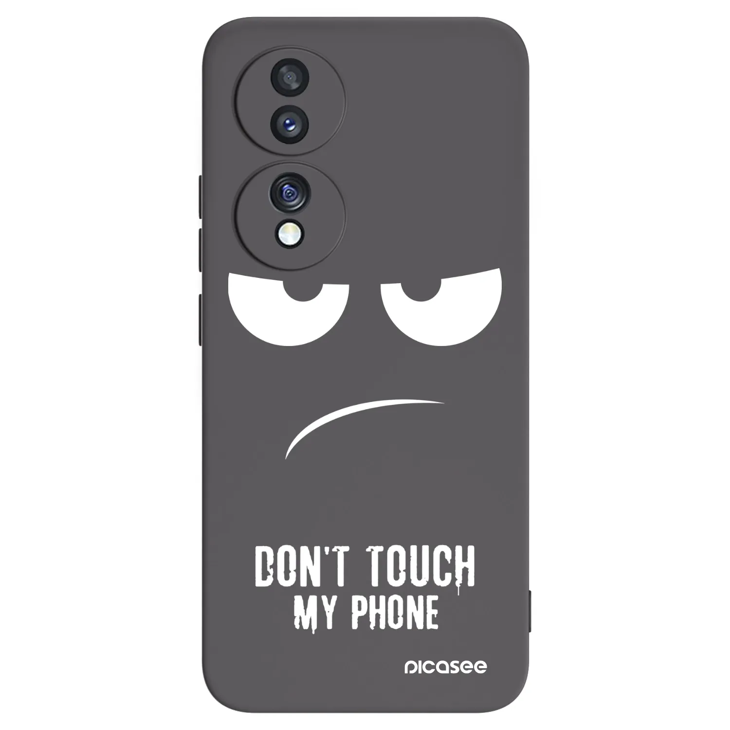 Picasee husă neagră din silicon pentru Honor 70 - Don't Touch My Phone