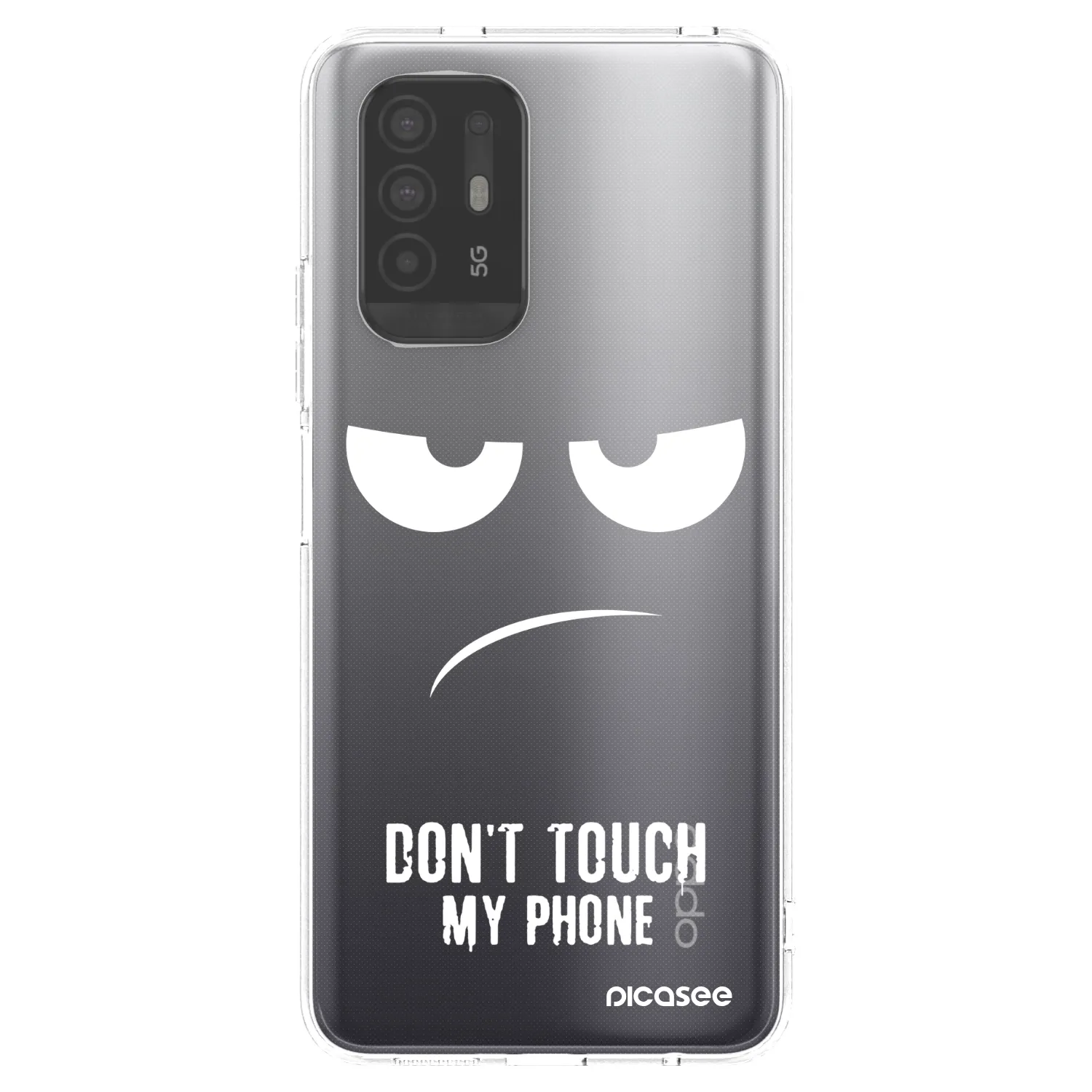 Picasee husă transparentă din silicon pentru OPPO A94 5G - Don't Touch My Phone